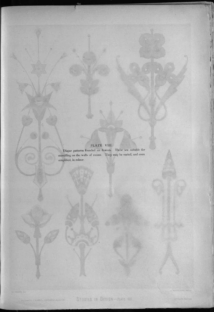 An illustration from Studies in design, 1876, leaf 67