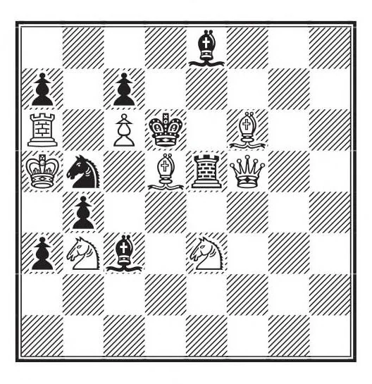 An illustration from Chess problems made easy, 1924, leaf 29