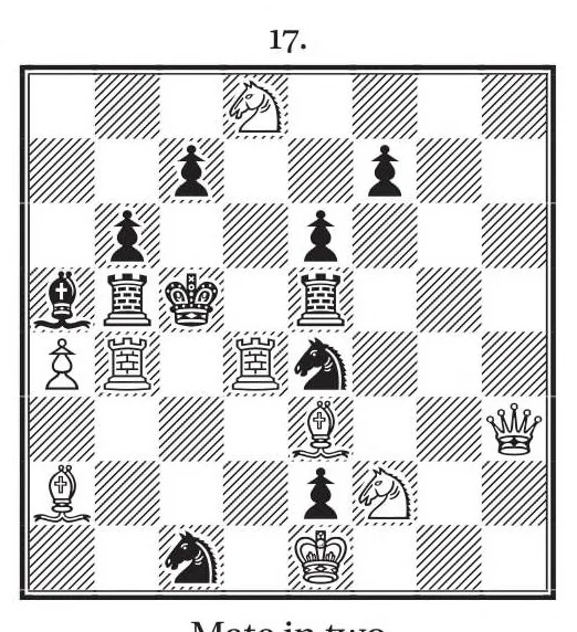 An illustration from Chess problems made easy, 1924, leaf 36