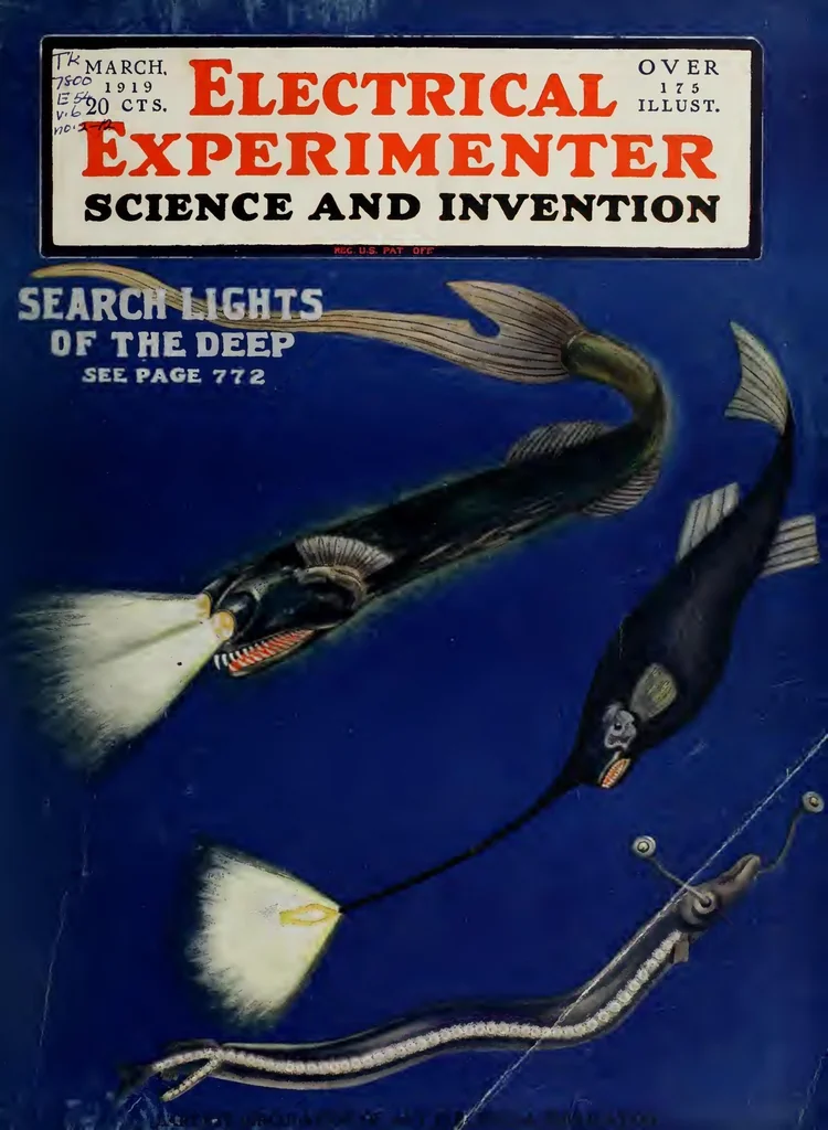 An illustration from Tesla Articles Electrical Experimenter, 1919, leaf 31