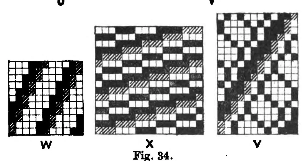 An illustration from Textile design and colour; elementary weaves and figured fabrics, 1921, leaf 56