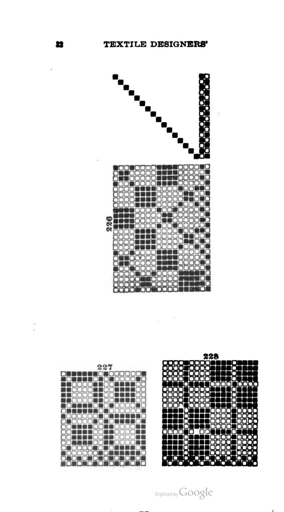 An illustration from Textile designers' pocket manual, 1912, leaf 33
