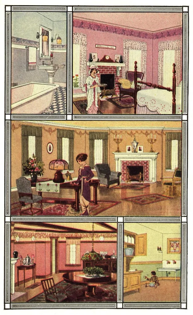 An illustration from The Alabastine Book, 1915, leaf 11