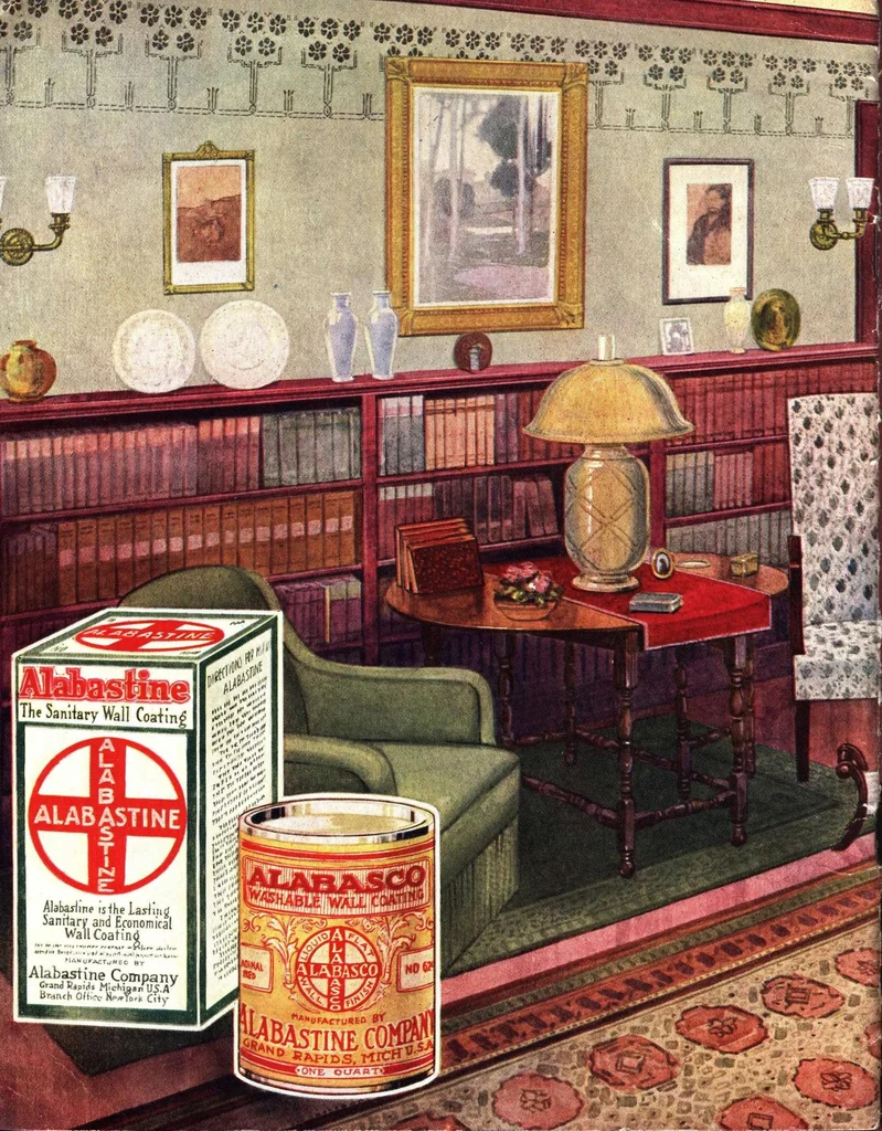 An illustration from The Alabastine Book, 1915, leaf 19