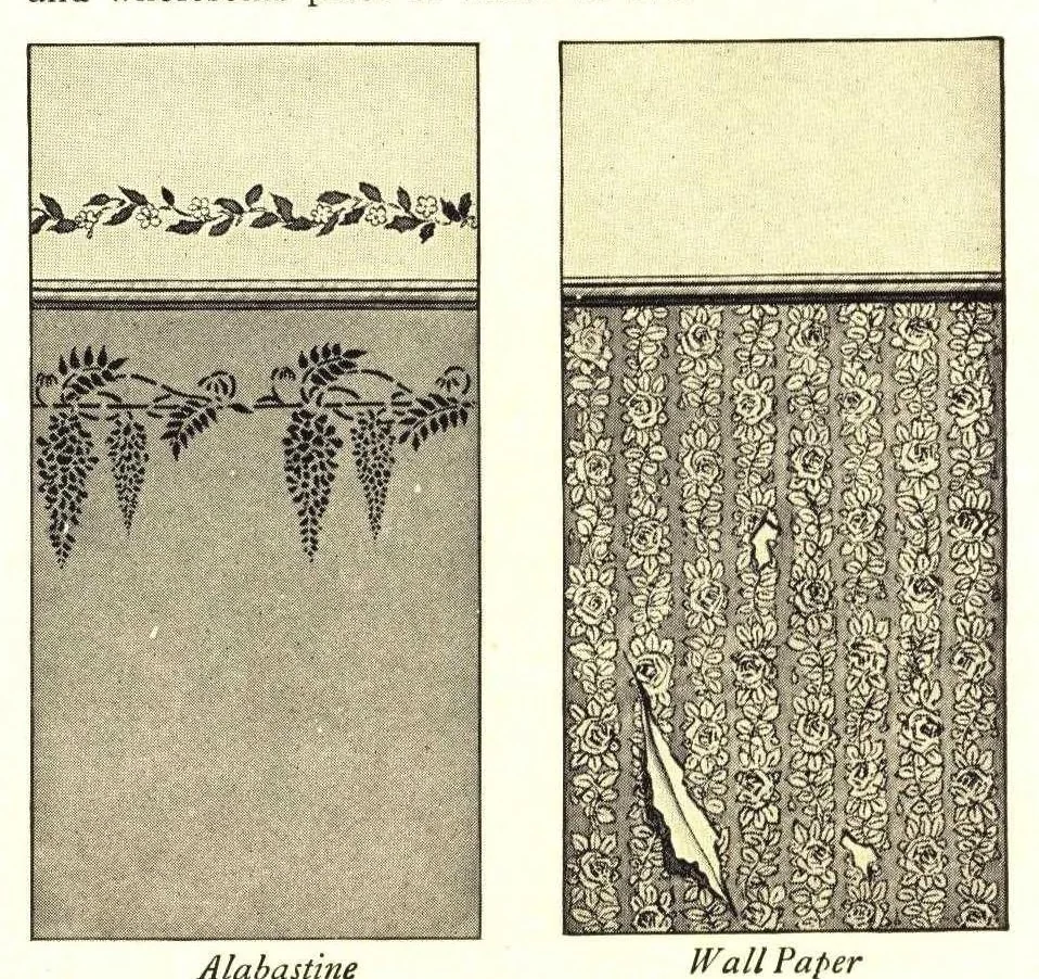 An illustration from The Alabastine Book, 1915, leaf 3