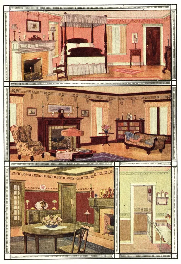 An illustration from The Alabastine Book, 1915, leaf 7