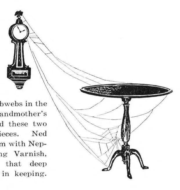 An illustration from The diary of the house in the woods., 1925, leaf 17