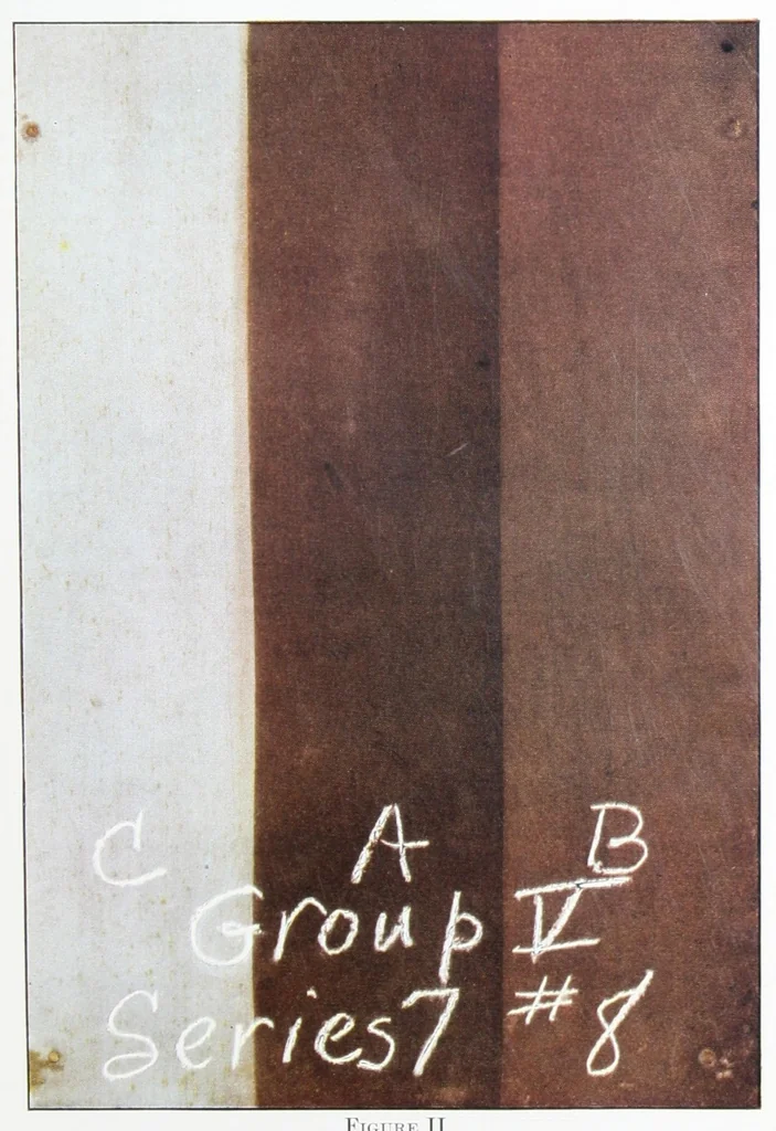An illustration from The effect of adding zinc oxide to iron oxide paints / by Harley A. Nelson., 1929, leaf 14