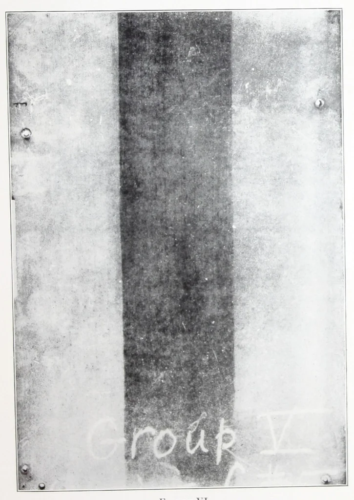 An illustration from The effect of adding zinc oxide to iron oxide paints / by Harley A. Nelson., 1929, leaf 22