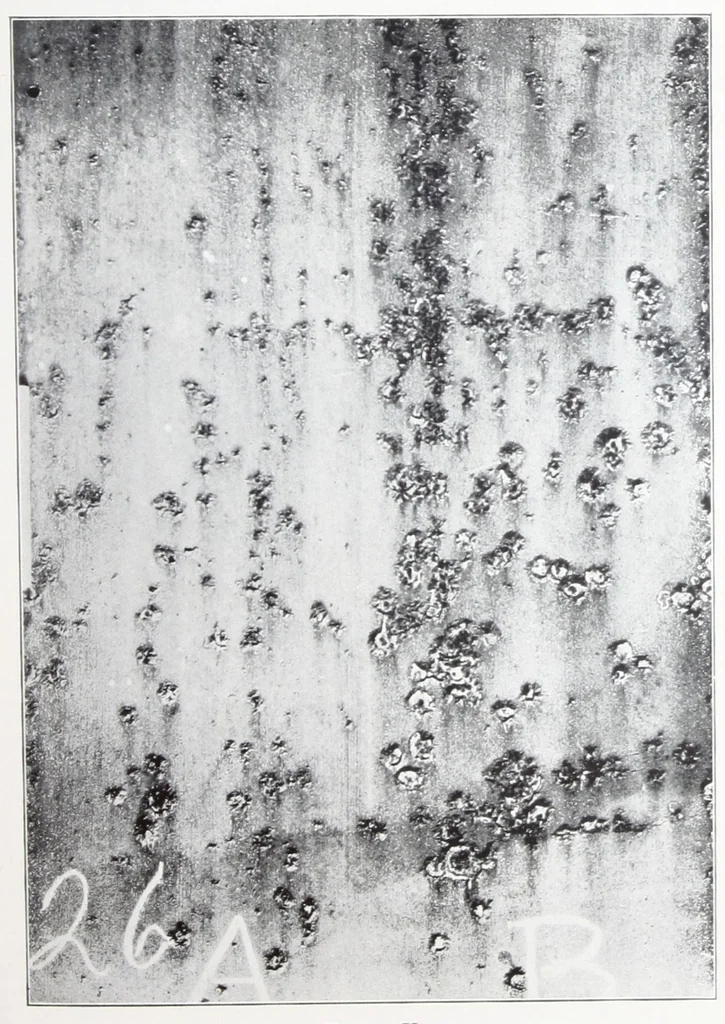 An illustration from The effect of adding zinc oxide to iron oxide paints / by Harley A. Nelson., 1929, leaf 30