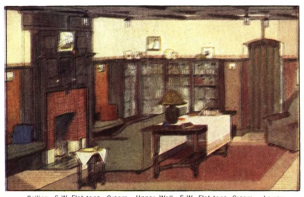 An illustration from The home decorator: vol. iii, no. 12., 1913, leaf 23