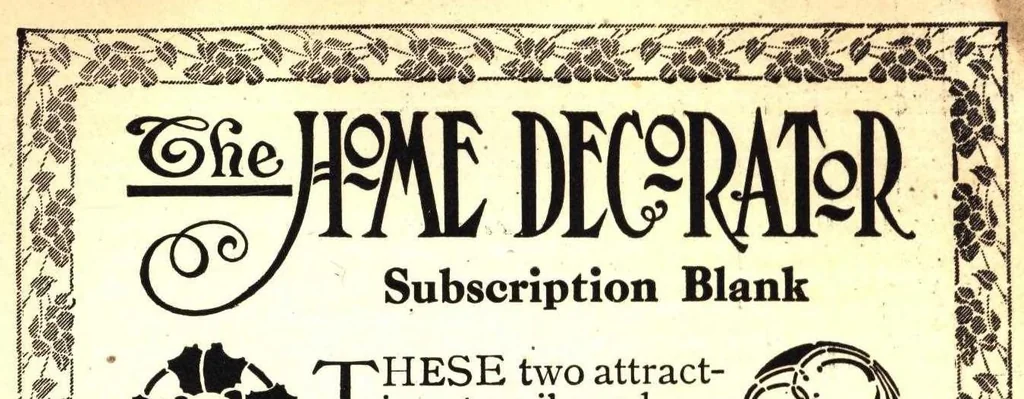 An illustration from The home decorator: vol. iii, no. 12., 1913, leaf 29