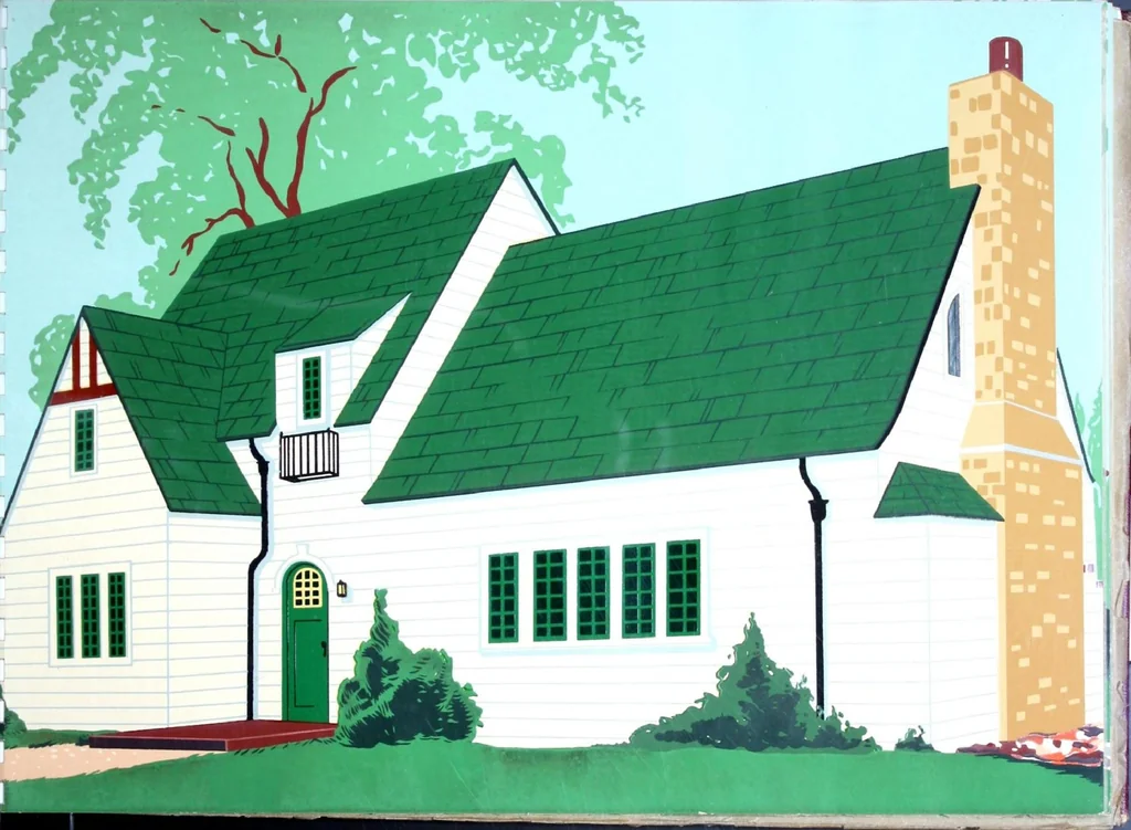 An illustration from The Home of To-Day Created by Sherwin-Williams, 1930, leaf 4