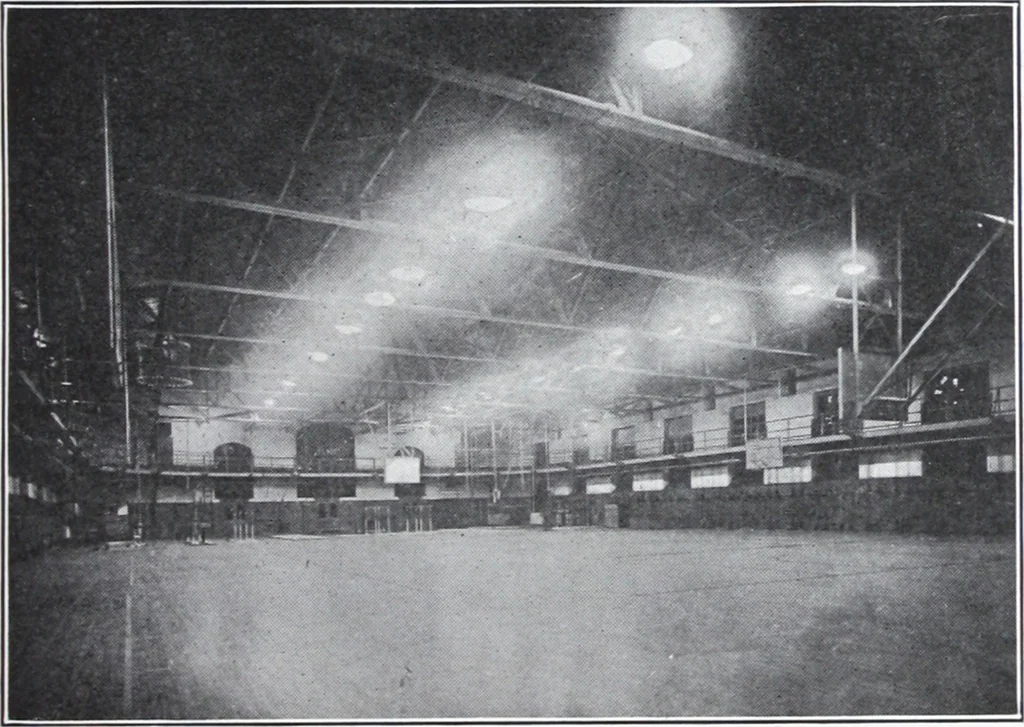 An illustration from The lighting of armories and gymnasiums / information compiled by A.L. Powell and A.B. Oday., 1920, leaf 12