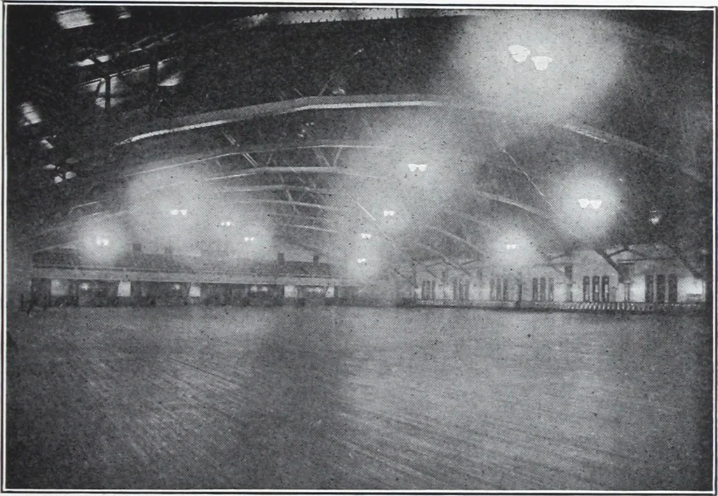 An illustration from The lighting of armories and gymnasiums / information compiled by A.L. Powell and A.B. Oday., 1920, leaf 4