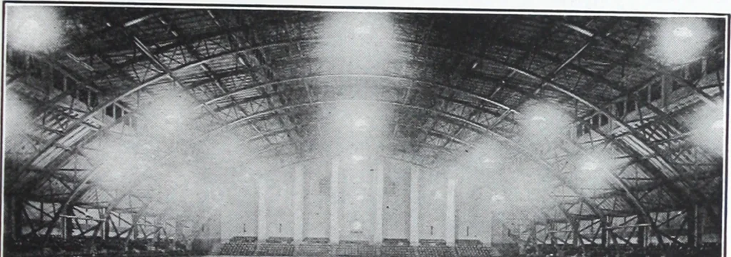 An illustration from The lighting of armories and gymnasiums / information compiled by A.L. Powell and A.B. Oday., 1920, leaf 6