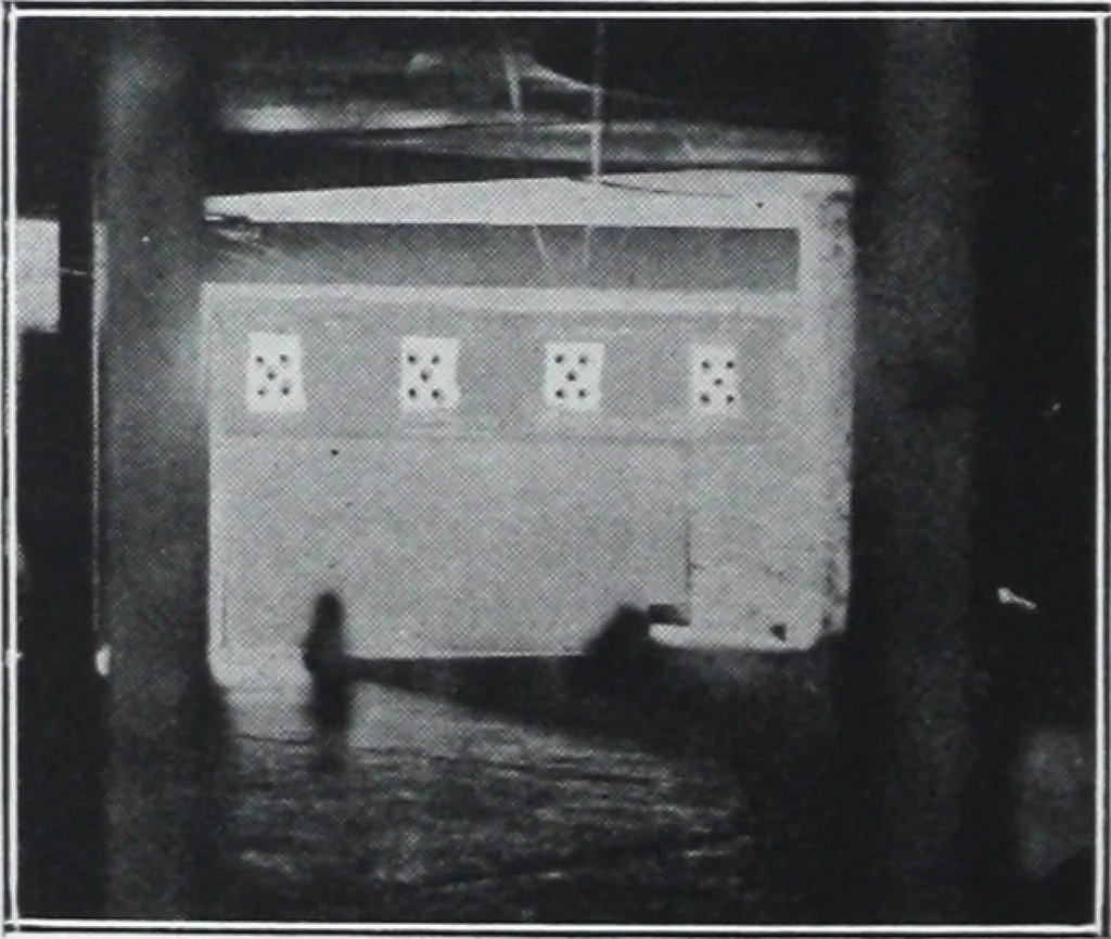 An illustration from The lighting of armories and gymnasiums / information compiled by A.L. Powell and A.B. Oday., 1920, leaf 9