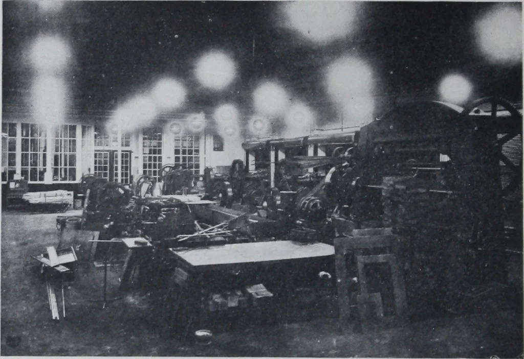 An illustration from The lighting of metal working plants / Information compiled by A.L. Powell., 1921, leaf 14