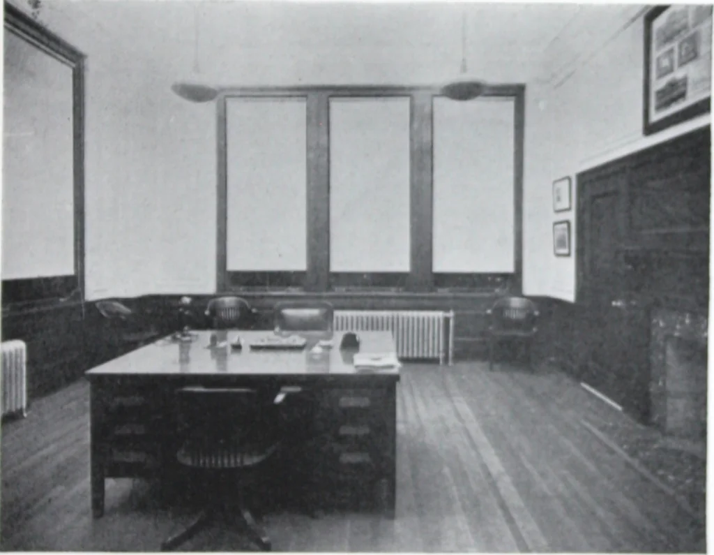 An illustration from The lighting of office buildings and drafting rooms / information compiled by A.L. Powell., 1920, leaf 10