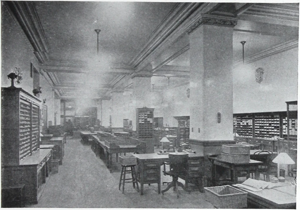 An illustration from The lighting of office buildings and drafting rooms / information compiled by A.L. Powell., 1920, leaf 4