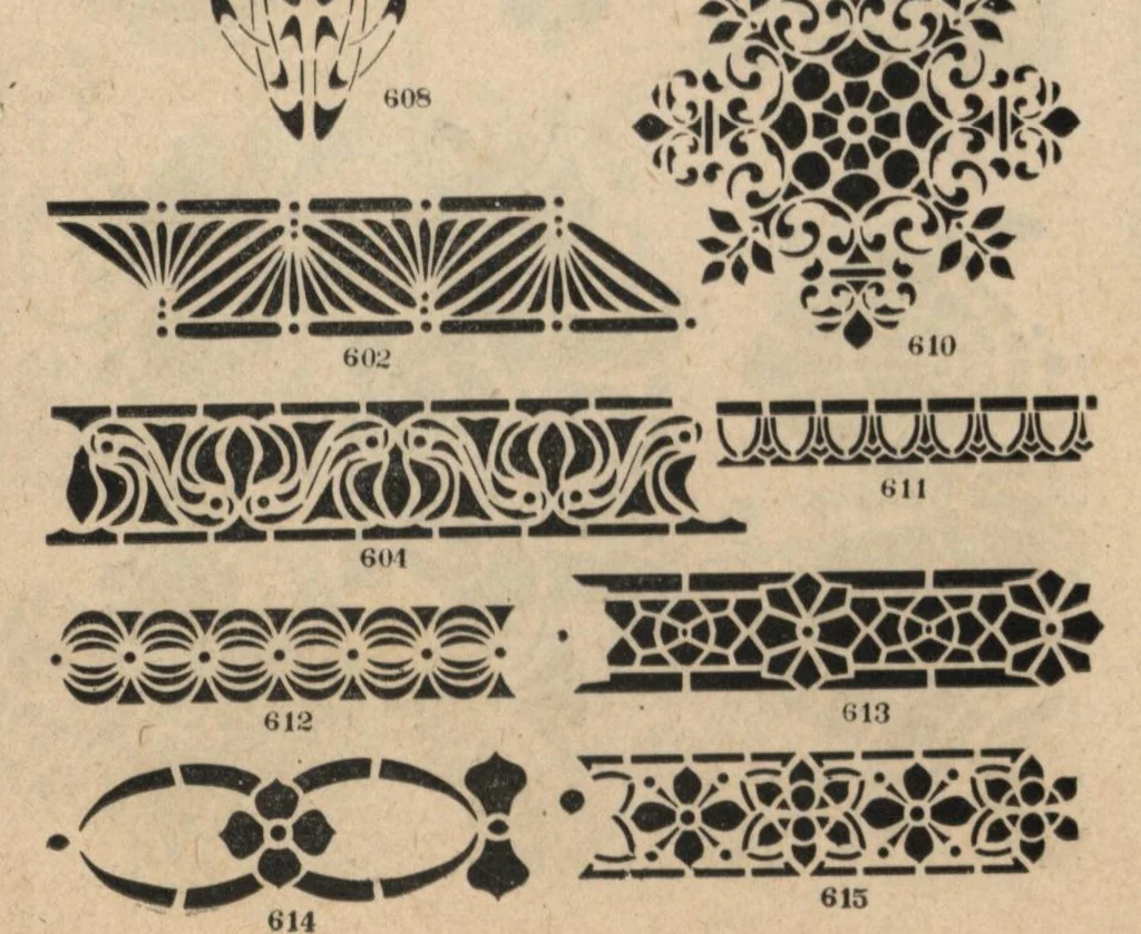 An illustration from The Malm hand-cut stencils., 1925, leaf 10