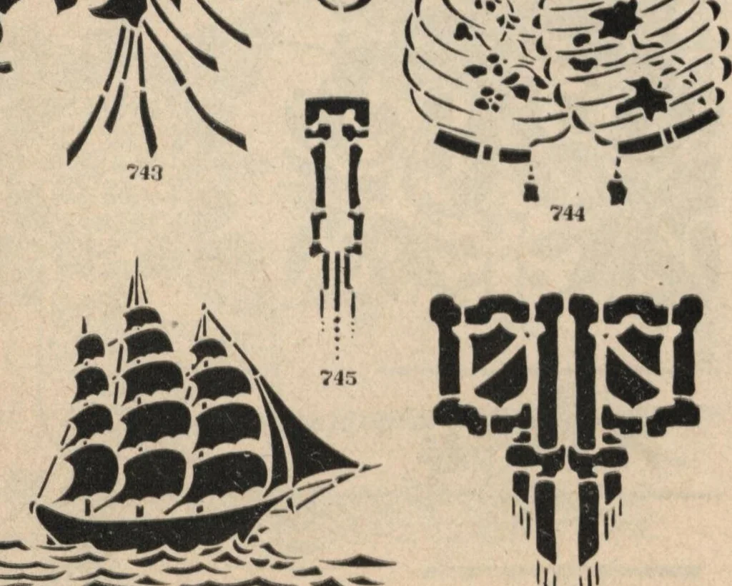 An illustration from The Malm hand-cut stencils., 1925, leaf 16