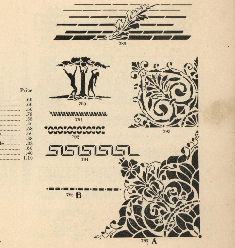 An illustration from The Malm hand-cut stencils., 1925, leaf 18
