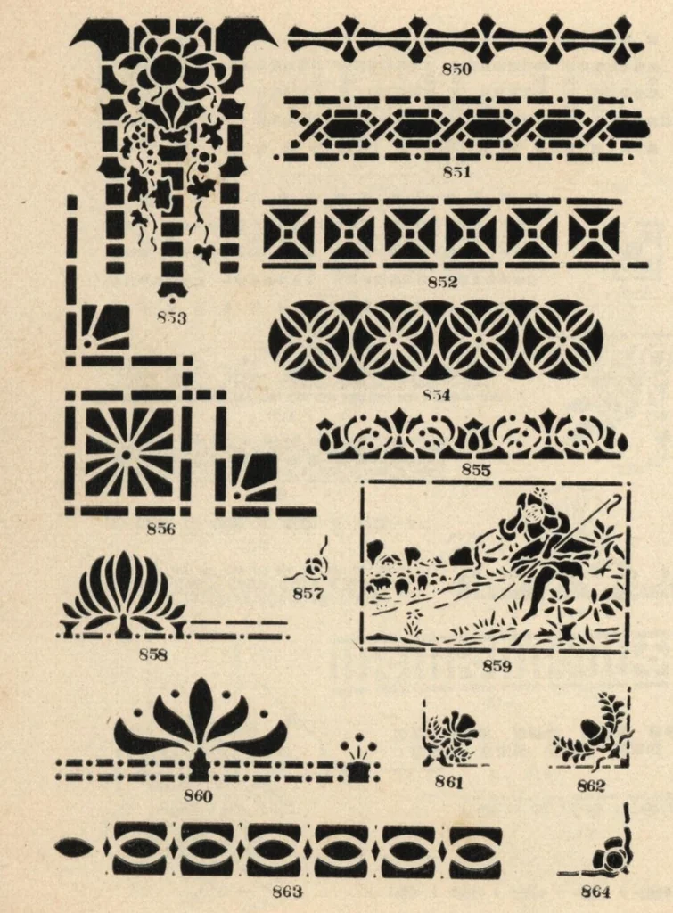An illustration from The Malm hand-cut stencils., 1925, leaf 21