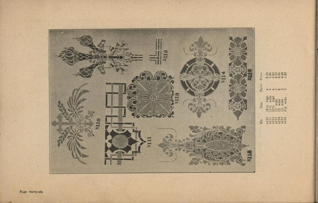 An illustration from The Malm hand-cut stencils., 1925, leaf 37