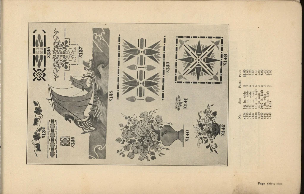 An illustration from The Malm hand-cut stencils., 1925, leaf 40