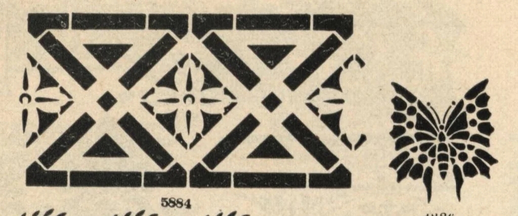 An illustration from The Malm hand-cut stencils., 1925, leaf 6