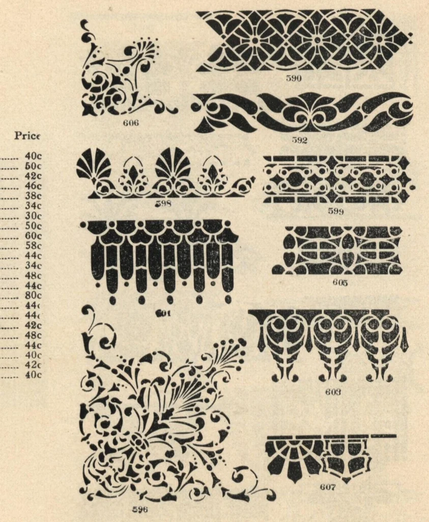 An illustration from The Malm hand-cut stencils., 1925, leaf 9