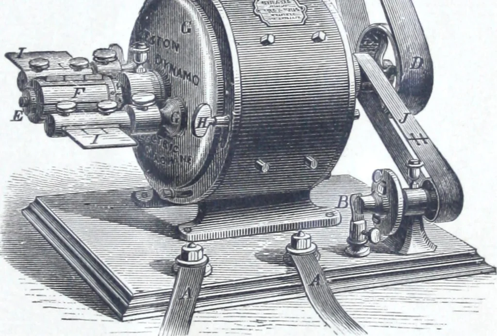 An illustration from The Maxim Electric Light and Power Co., Philadelphia., 1882, leaf 28