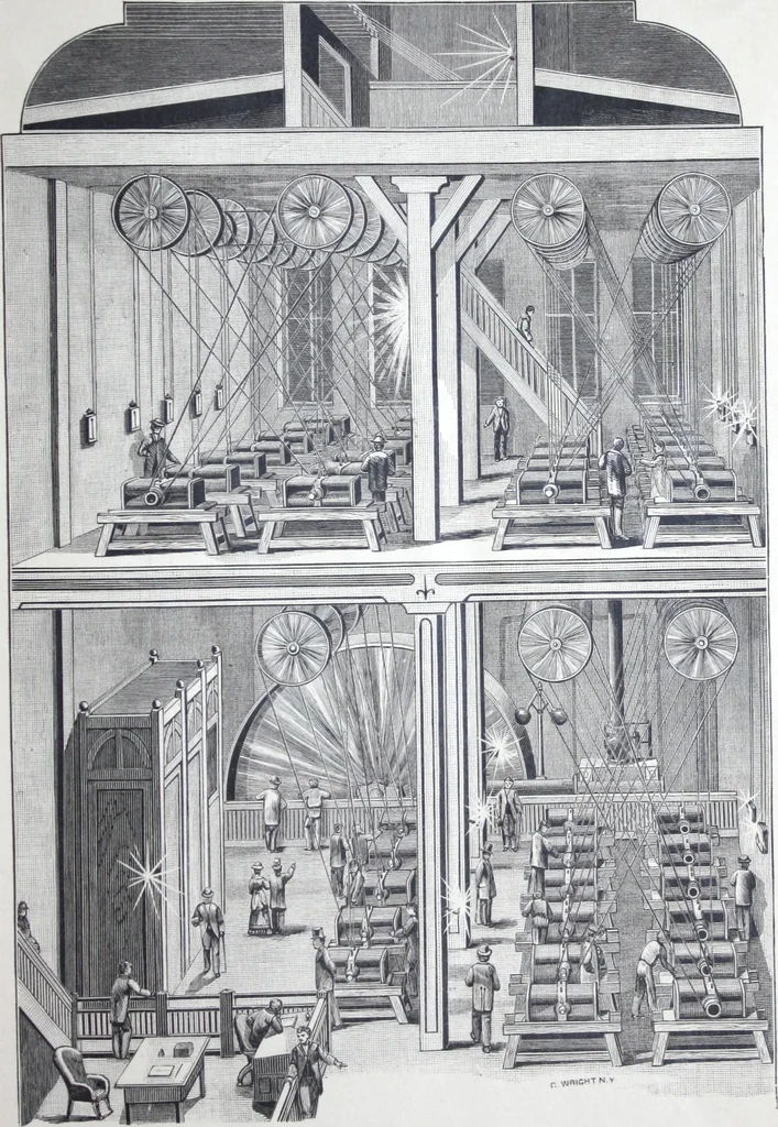 An illustration from The Maxim Electric Light and Power Co., Philadelphia., 1882, leaf 30