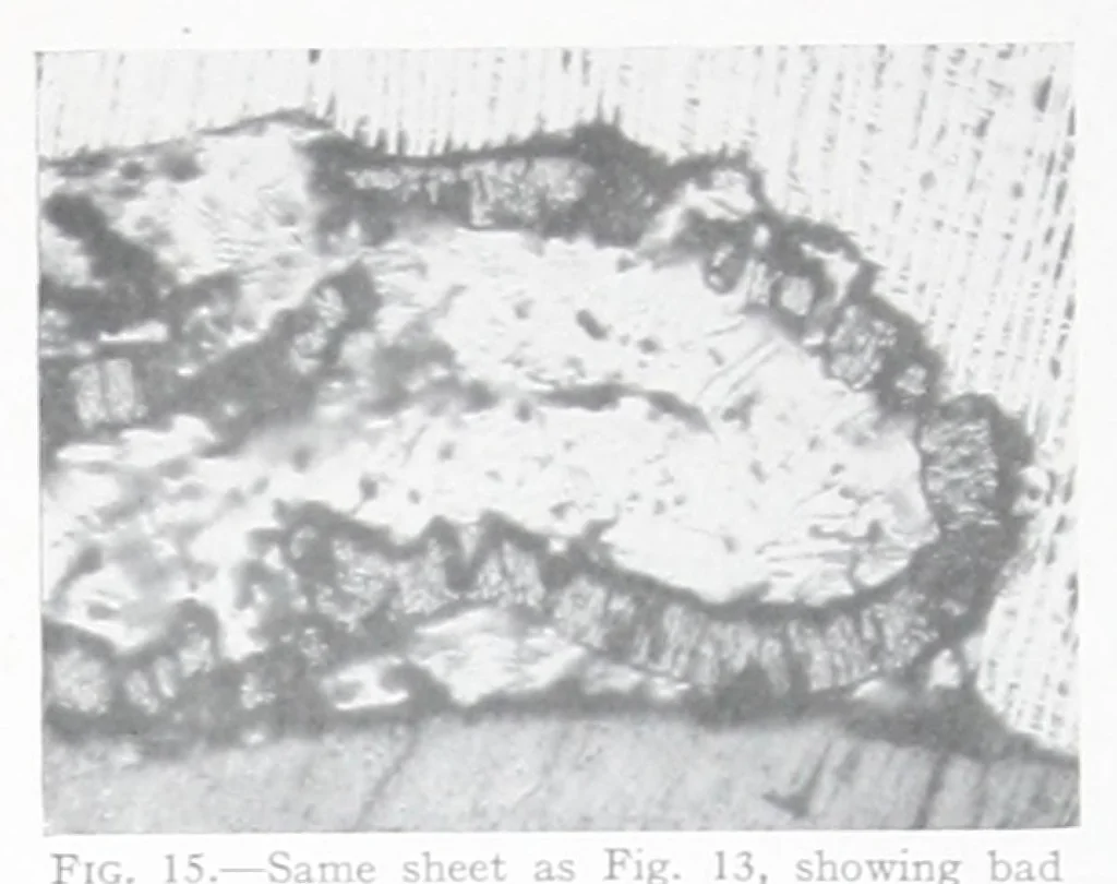 An illustration from The microstructure of zinc coatings / by W.H. Finkeldey., 1927, leaf 11