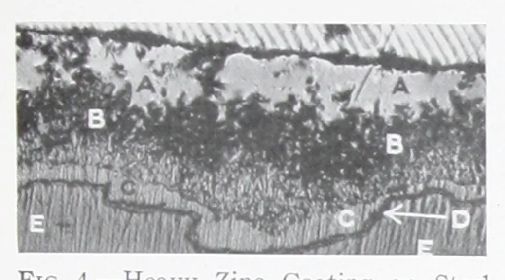 An illustration from The microstructure of zinc coatings / by W.H. Finkeldey., 1927, leaf 8