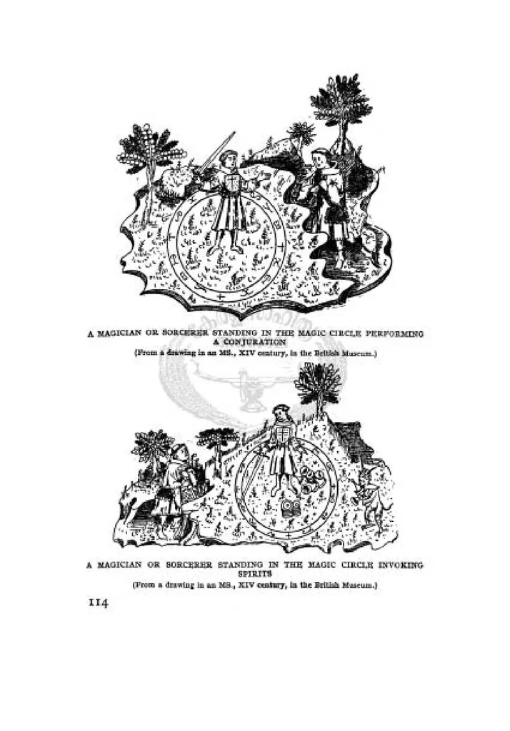 An illustration from The Mysteries & Secrets Of Magic, 1927, leaf 136