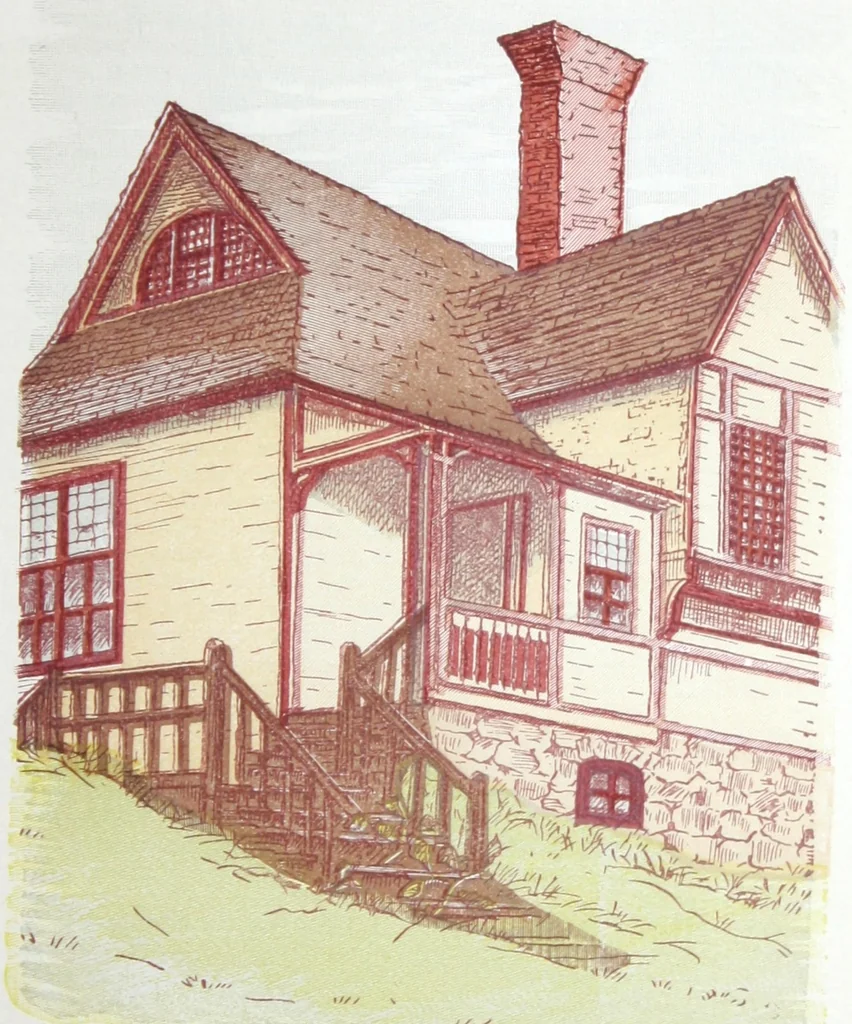 An illustration from The painting of the house., 1899, leaf 32