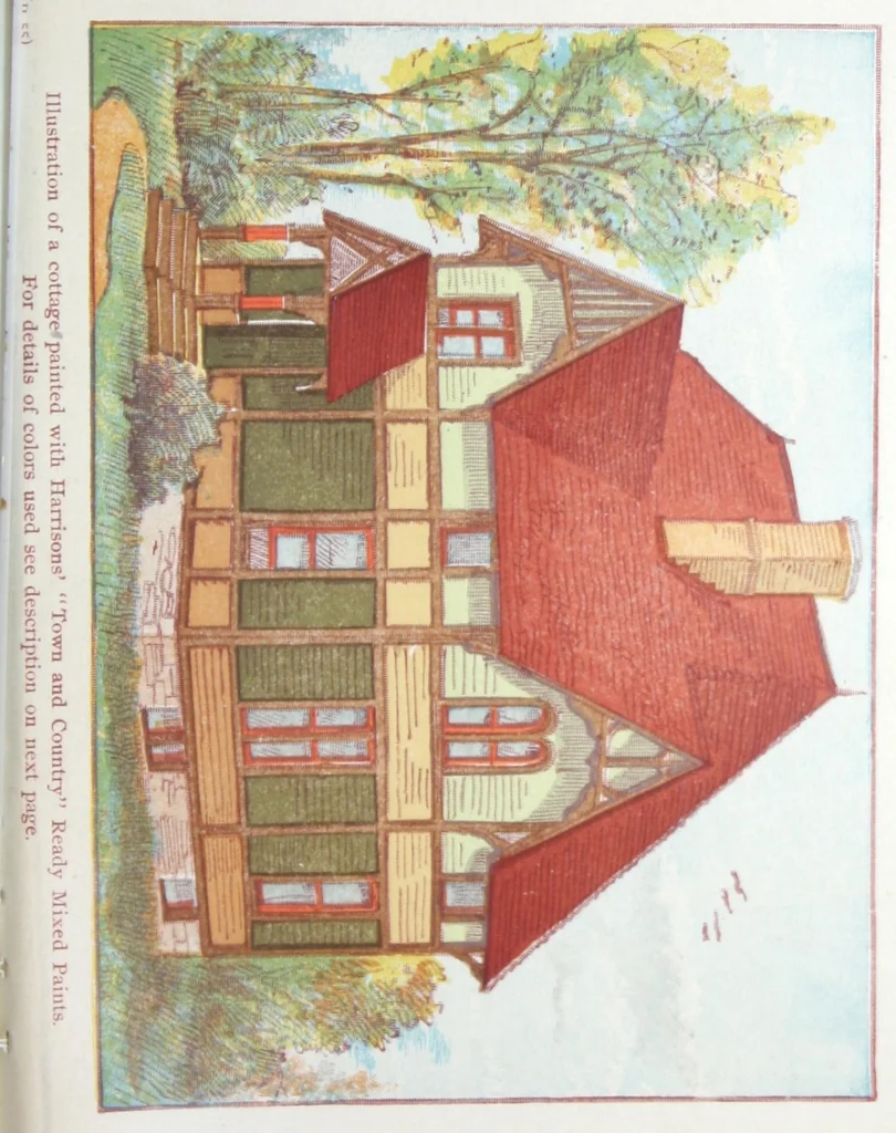 An illustration from The painting of the house., 1899, leaf 48