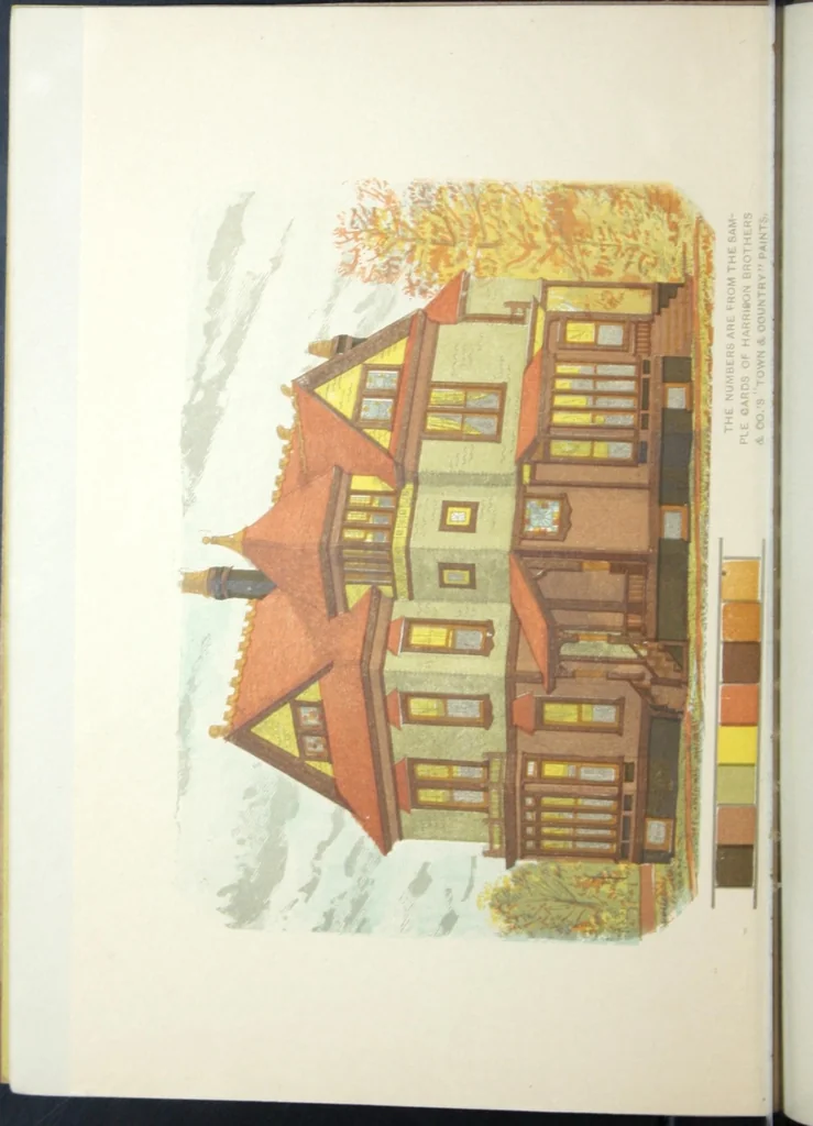 An illustration from The painting of the house., 1899, leaf 9