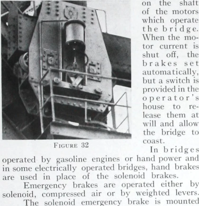 An illustration from The Strauss Bascule Bridge Company, Inc., engineers and designers of trunnion, bascule and direct lift bridges., 1920, leaf 58
