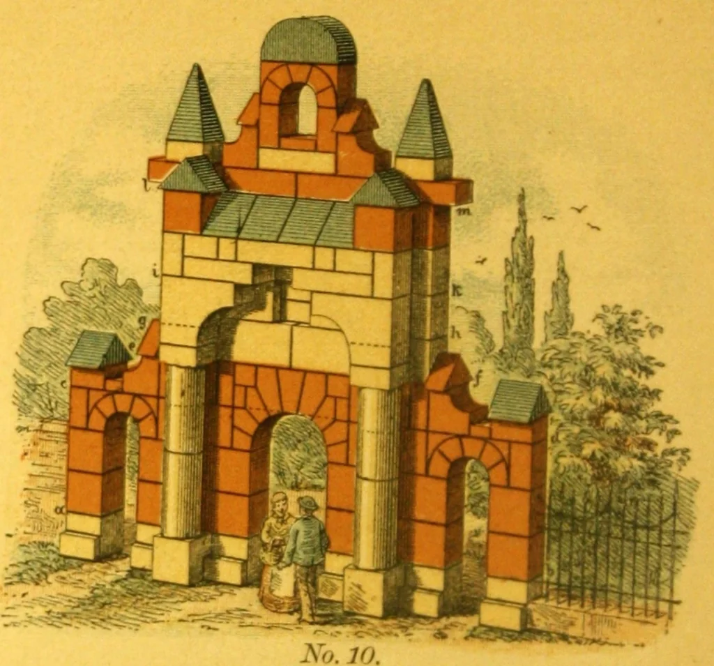 An illustration from The toy the child likes best., 1888, leaf 13