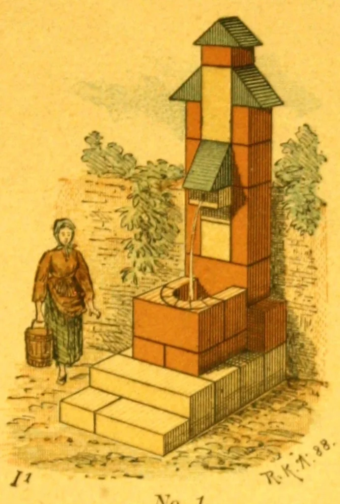 An illustration from The toy the child likes best., 1888, leaf 8