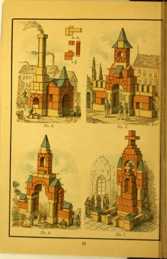 An illustration from The toy the child likes best., 1888, leaf 9