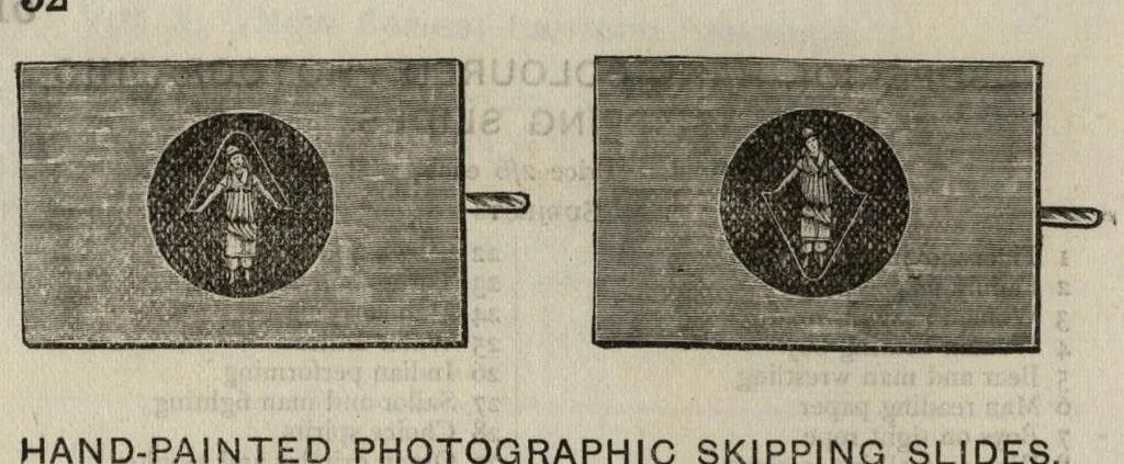 An illustration from J. Theobald and Company's extra special illustrated catalogue of magic lanterns, slides and apparatus (From the smallest Toy Lanterns and Slides to the most elaborate Professional Apparatus (c. 1900), 1900, leaf 65