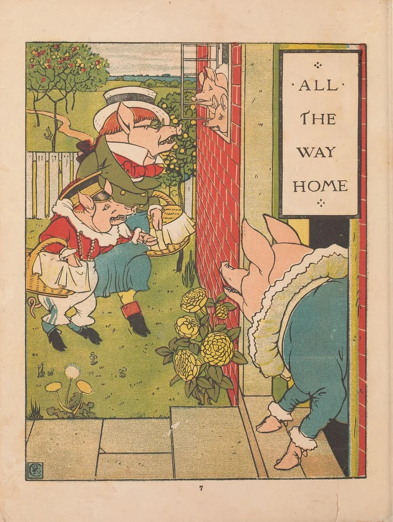 An illustration from This little pig went to market, 1870, leaf 14