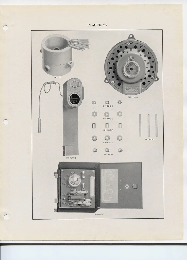 An illustration from Instructions for Operating the Thompson Typecaster, 1925, leaf 112