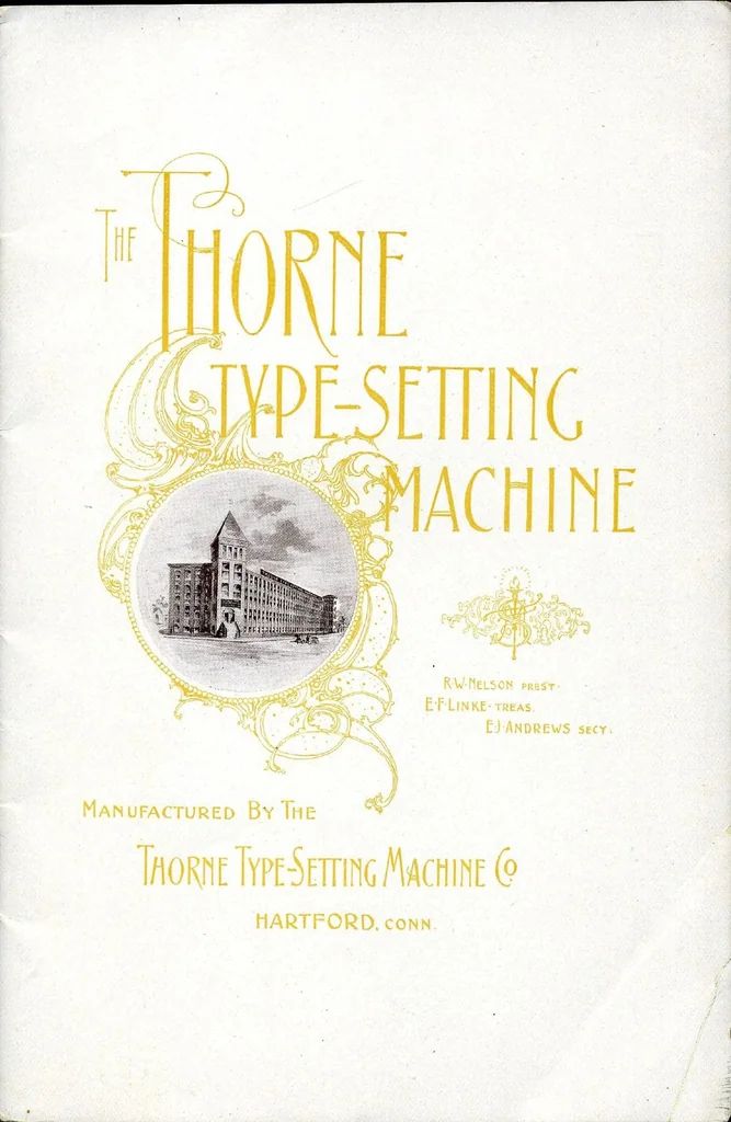 An illustration from The Thorne Type-Setting Machine, 1894, leaf 2