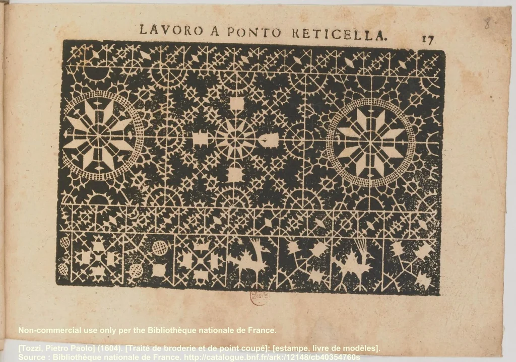 An illustration from [Traité de broderie et de point coupé], 1604, leaf 10
