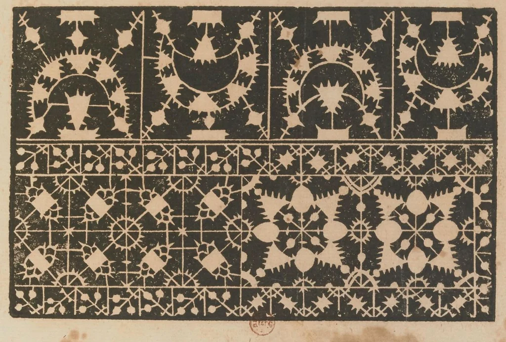 An illustration from [Traité de broderie et de point coupé], 1604, leaf 18